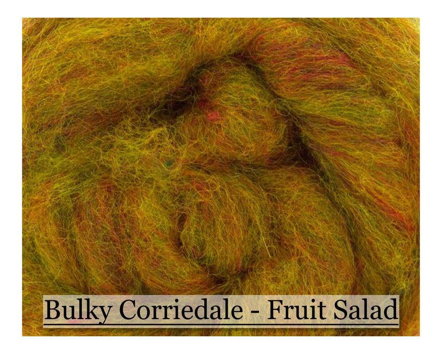 Fruit Salad - Corriedale Wool - 16oz - Cupid Falls Farm