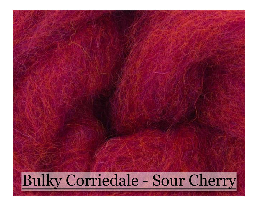 Sour Cherry - Corriedale Wool - 16oz - Cupid Falls Farm