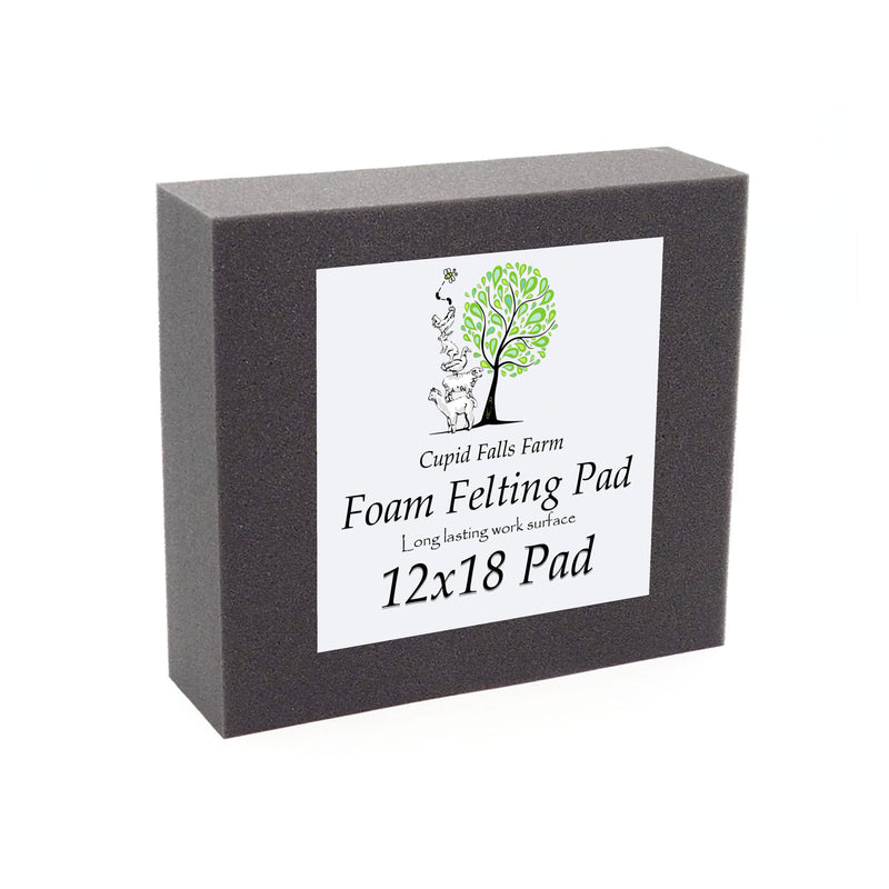 12x18 inch high density charcoal foam felting pad, 2 inches thick, for needle felting