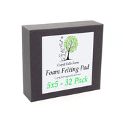 5" x 5" High quality dense charcoal foam felting pad - 32 Pack - Cupid Falls Farm