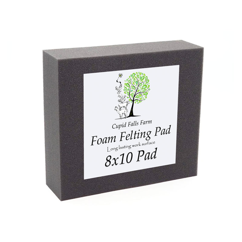 8x10 inch high density charcoal foam felting pad, 2 inches thick, for needle felting