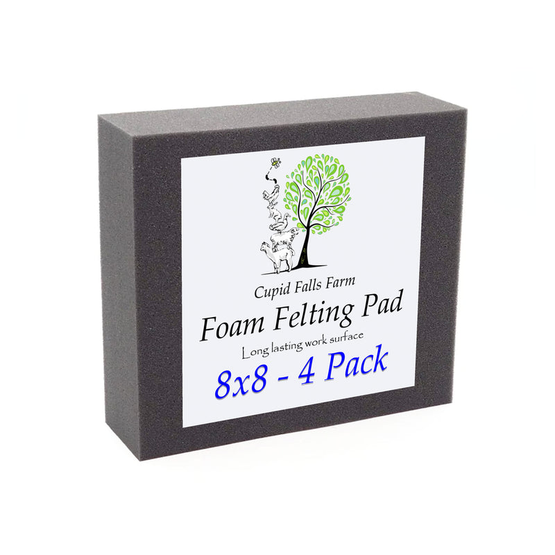 8x8 inch high density charcoal foam felting pad, 2 inches thick, for needle felting