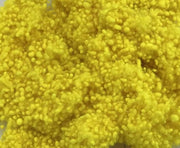 Hand Dyed Wool Nepps - Fluorescent Lemon - Cupid Falls Farm
