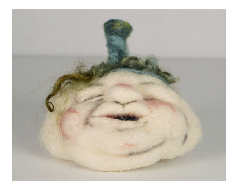 Green Face Pumpkin Needle Felting Kit - Cupid Falls Farm