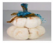 Green Pumpkin Needle Felting Kit - Cupid Falls Farm
