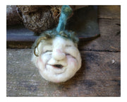 White Face Pumpkin Needle Felting Kit - Cupid Falls Farm
