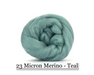 Teal -  Merino Wool Top - 23 Micron - Cupid Falls Farm