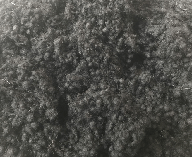Hand Dyed Wool Nepps - Black - Cupid Falls Farm