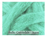 Aqua - Corriedale Wool Roving - Corriedale Wool Sliver - Cupid Falls Farm