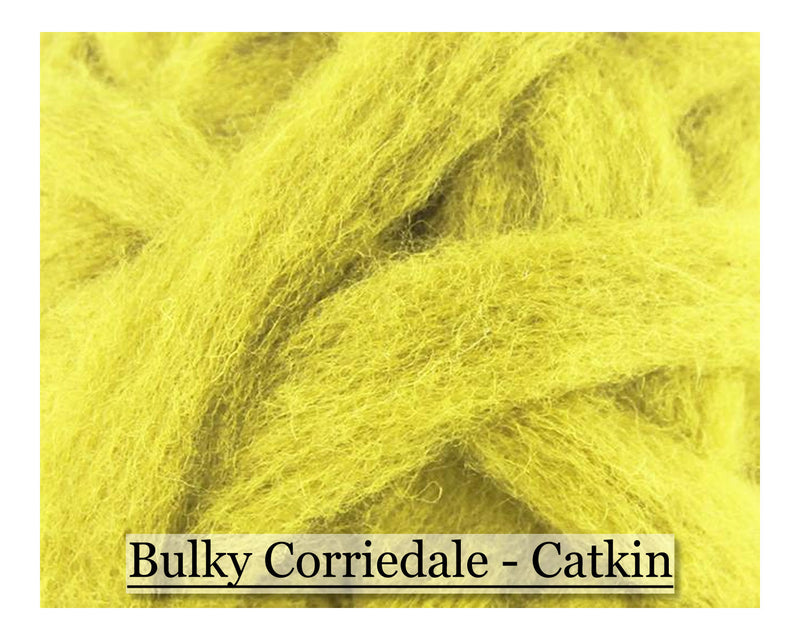Catkin - Corriedale Wool Roving - Corriedale Wool Sliver - Cupid Falls Farm