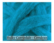 Cerulean - Corriedale Wool Roving - Corriedale Wool Sliver - Cupid Falls Farm