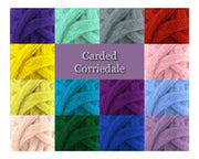 Ash - Corriedale Wool Roving - Corriedale Wool Sliver - Cupid Falls Farm