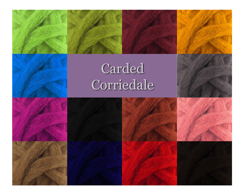 Ash - Corriedale Wool Roving - Corriedale Wool Sliver - Cupid Falls Farm