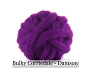 Damson - Corriedale Wool Roving - Corriedale Wool Sliver - 16oz - Cupid Falls Farm