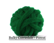 Forest - Corriedale Wool Roving - Corriedale Wool Sliver - 16oz - Cupid Falls Farm