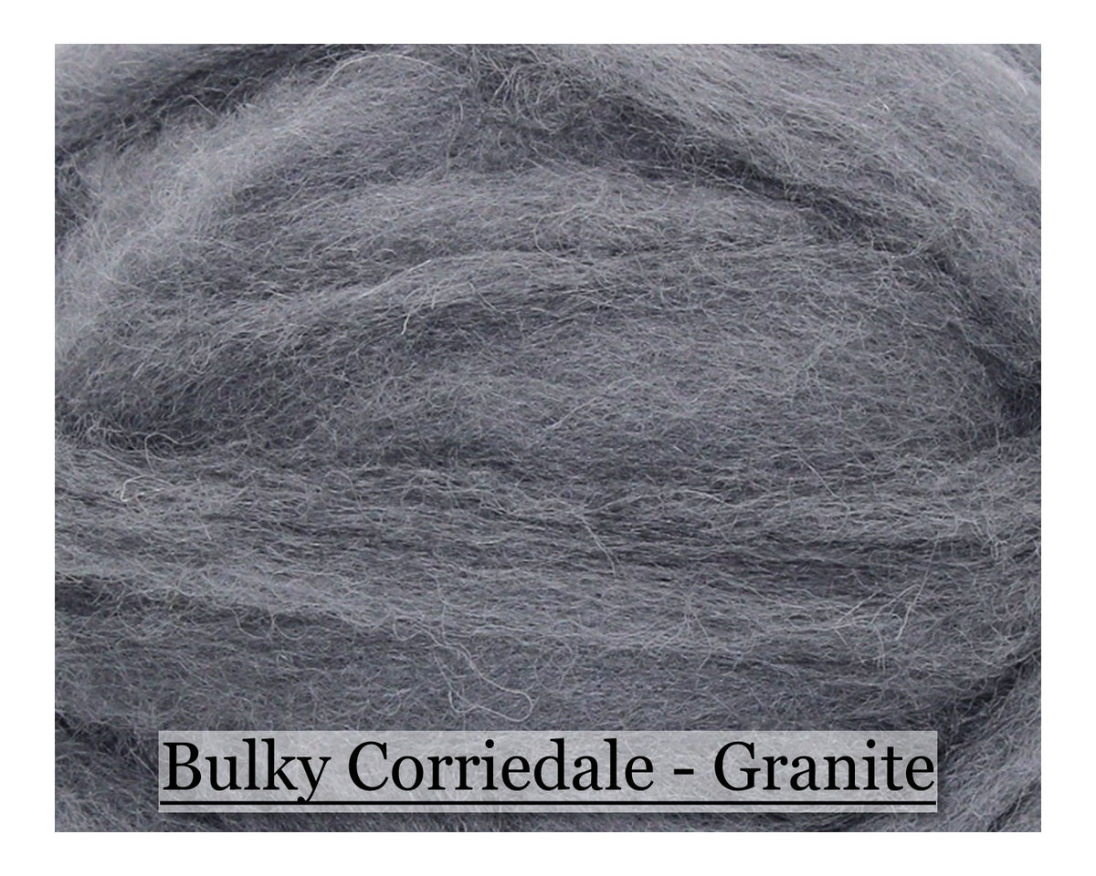 Granite - Corriedale Wool Roving - Corriedale Wool Roving - 8oz — Cupid ...
