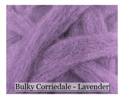 Lavender - Corriedale Wool Roving - Corriedale Wool Sliver - 16oz - Cupid Falls Farm