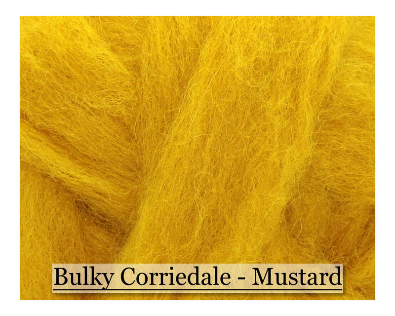 Mustard - Corriedale Sliver - Cupid Falls Farm