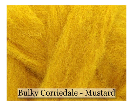 Mustard - Corriedale Wool Roving - Corriedale Wool Roving - 16oz - Cupid Falls Farm