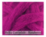Raspberry - Corriedale Wool Roving - Corriedale Wool Sliver - Cupid Falls Farm