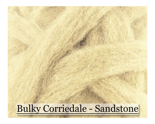 Sandstone - Corriedale Wool Roving - Corriedale Wool Sliver - 16oz - Cupid Falls Farm