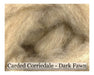 Dark Fawn - Corriedale Wool Roving - Corriedale Wool Sliver - 16oz - Cupid Falls Farm