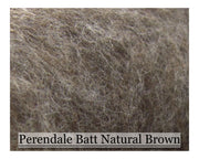 Perendale Batt - Natural Brown - 200 grams - Cupid Falls Farm