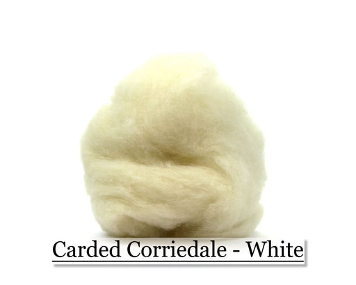 White - Corriedale Wool Roving - Corriedale Wool Sliver - Cupid Falls Farm