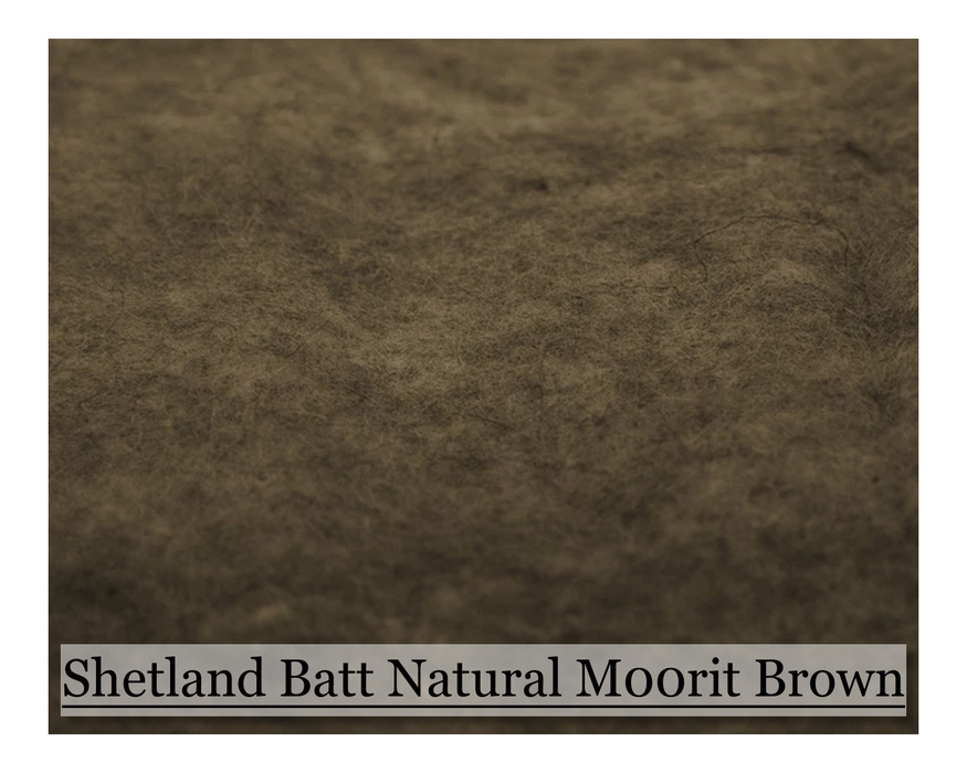 Shetland Batt - Moorit Brown - 200 grams - Cupid Falls Farm