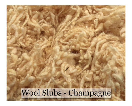Champagne - Wool Slubs - Hand Dyed- 1 Ounce - Cupid Falls Farm