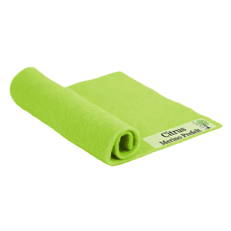 Merino Pre-Felt - Citrus - Cupid Falls Farm