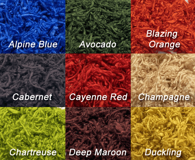 Black - Wool Slubs - Hand Dyed- 1 Ounce - Cupid Falls Farm