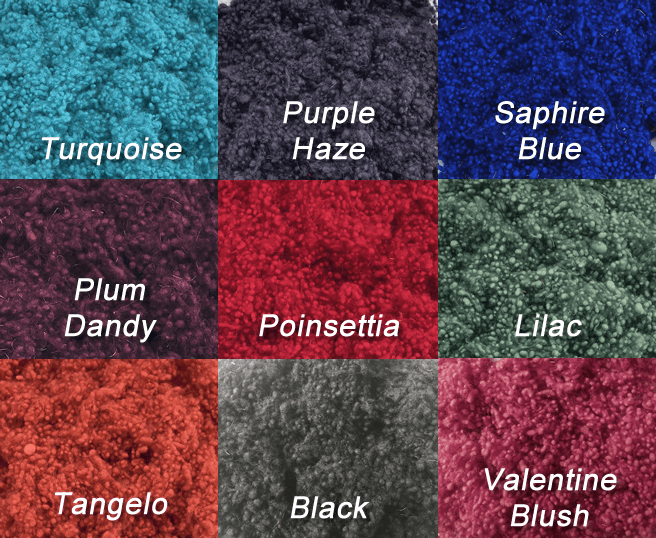 Hand Dyed Wool Nepps - Black - Cupid Falls Farm