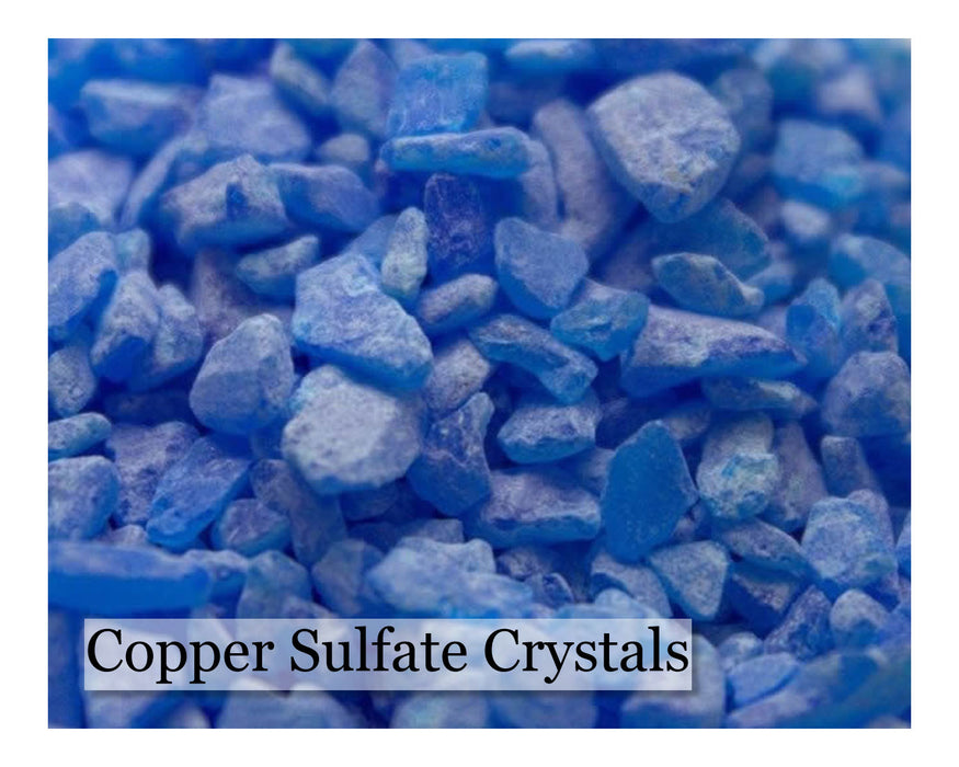 copper sulfate crystals