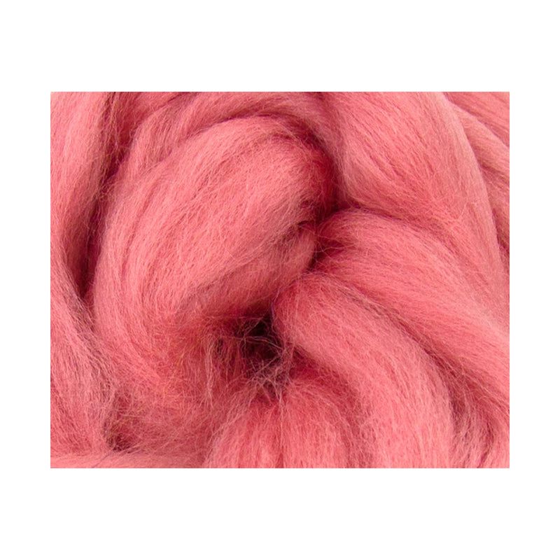Salmon - Corriedale Wool Top - Cupid Falls Farm