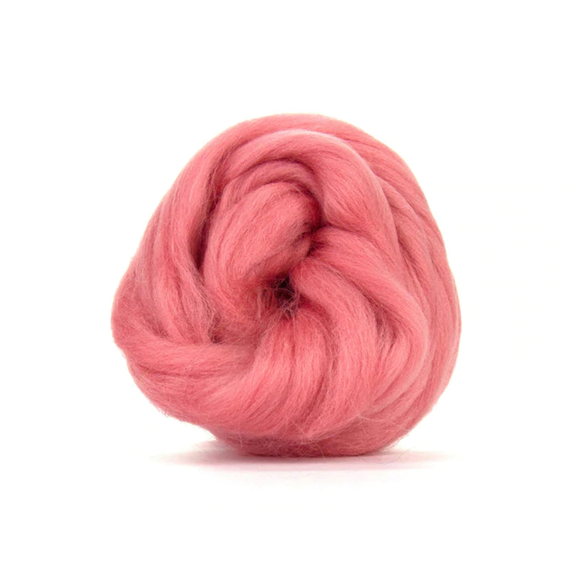 Salmon - Corriedale Wool Top - Cupid Falls Farm