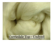 White Corriedale Top - 8 oz - Cupid Falls Farm
