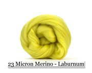 Laburnum-  Merino Wool Top - 23 Micron - Cupid Falls Farm