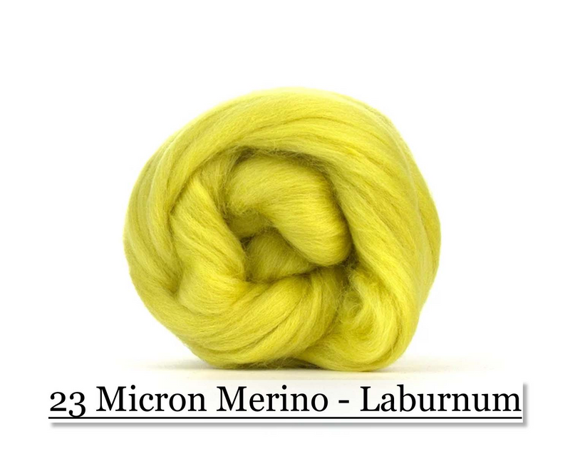 Laburnum-  Merino Wool Top - 23 Micron - Cupid Falls Farm