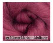 Mulberry -  Merino Wool Top - 23 Micron - Cupid Falls Farm
