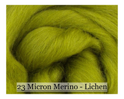 Lichen -  Merino Wool Top - 23 Micron - Cupid Falls Farm