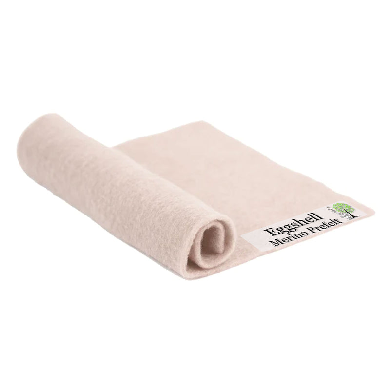 Merino Pre-Felt - Eggshell - Cupid Falls Farm