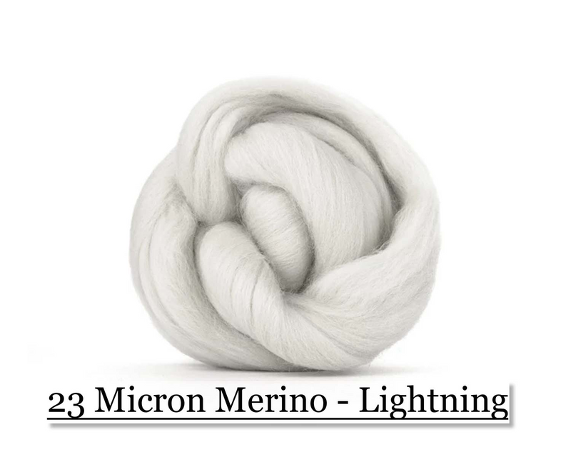 Lightning -  Merino Wool Top - 23 Micron - Cupid Falls Farm