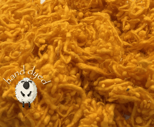 Golden Poppy - Wool Slubs - Hand Dyed- 1 Ounce - Cupid Falls Farm