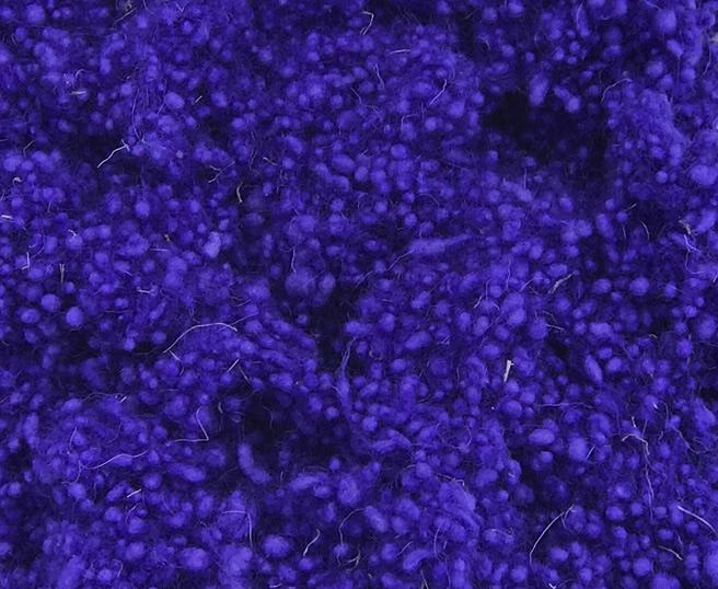 Hand Dyed Wool Nepps - Intense Iris - Cupid Falls Farm