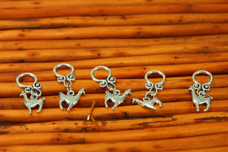 Llama Stitch Markers - Cupid Falls Farm