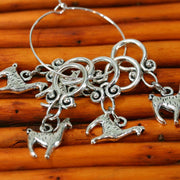 Llama Stitch Markers - Cupid Falls Farm