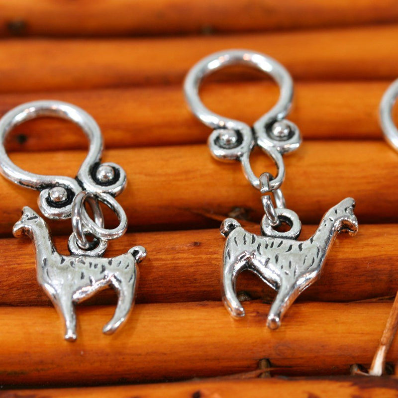 Llama Stitch Markers - Cupid Falls Farm