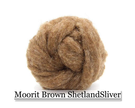Shetland Sliver - Moorit Brown - Cupid Falls Farm