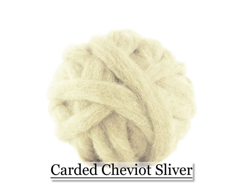 Cheviot Sliver - White - Cupid Falls Farm